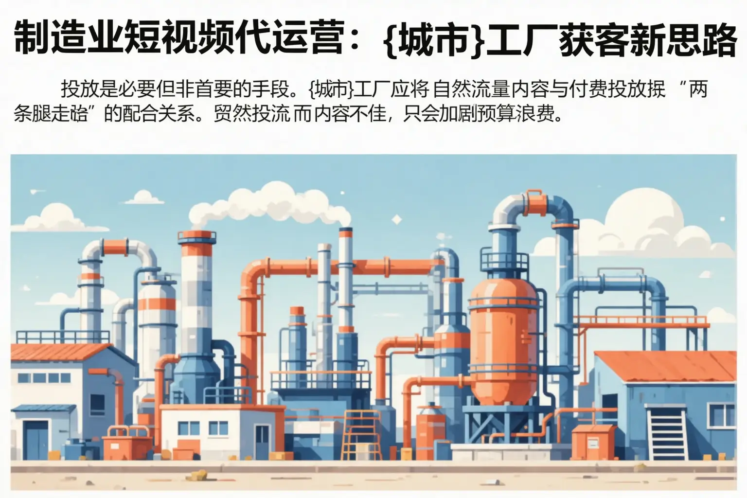 制造业短视频代运营:鹤城工厂获客新思路